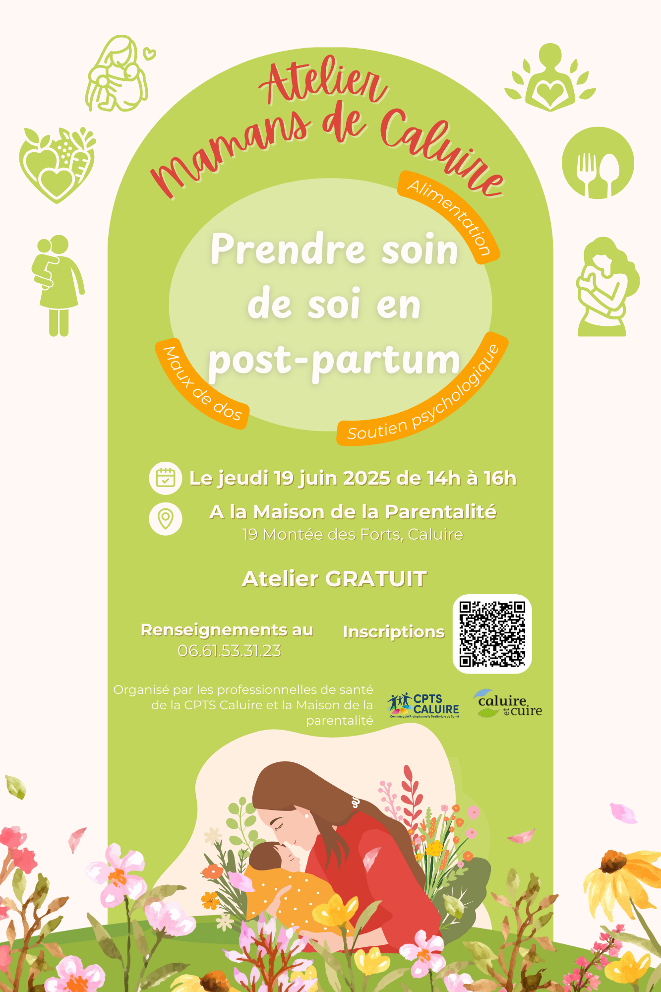 Flyer atelier mamans de caluire
