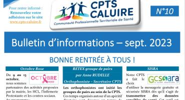 Bulletin d'Informations n°10 Septembre 2023