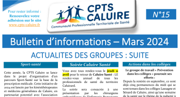 Bulletin d'Informations n°15 Mars 2024