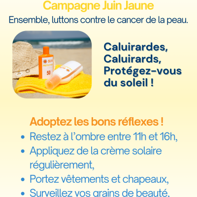 affiche juin jaune